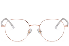 BS1913-0379_Pink_Geometric_Metal_Glasses_front