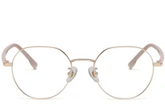 BS1913-0380_Golden_Geometric_Metal_Glasses_front