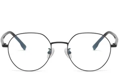 BS1913-0382_Black_Geometric_Metal_Glasses_front