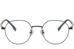 BS1913-0382_Black_Geometric_Metal_Glasses_front