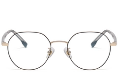 BS1913-0383_Black_Geometric_Metal_Glasses_front