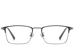 BS1913-0384_Grey_Rectangular_Metal_Glasses_front