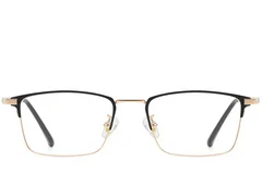 BS1913-0386_Golden_Rectangular_Metal_Glasses_front