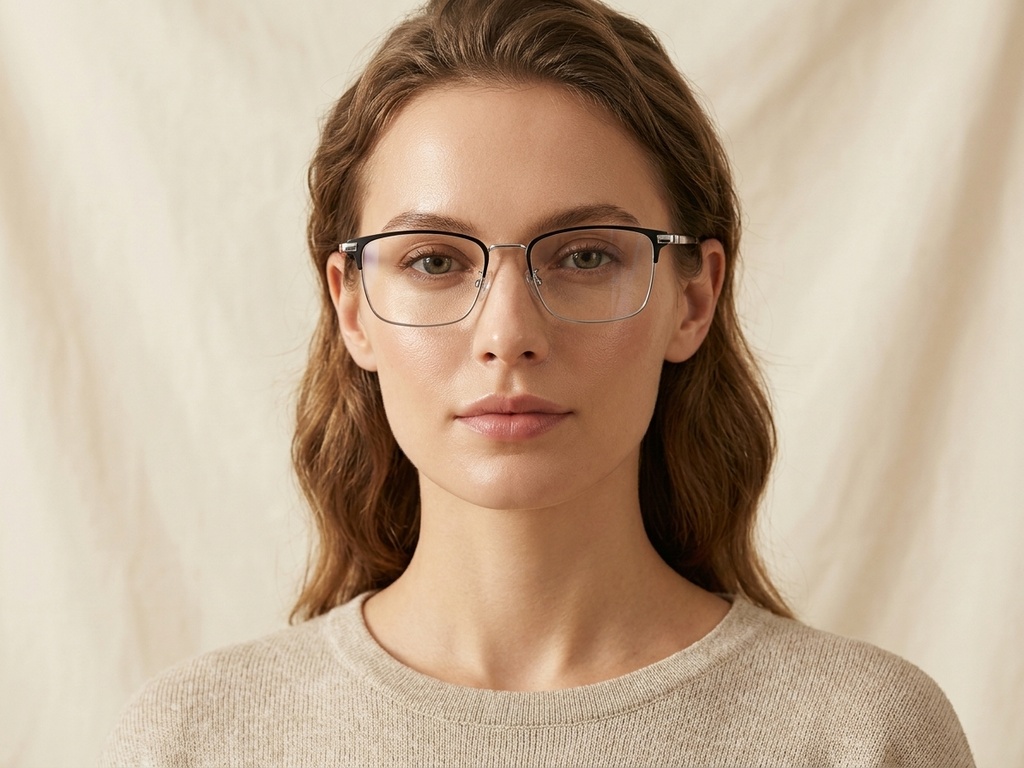 BS1913-0387_Silver_Rectangular_Metal_Glasses-tryon_female