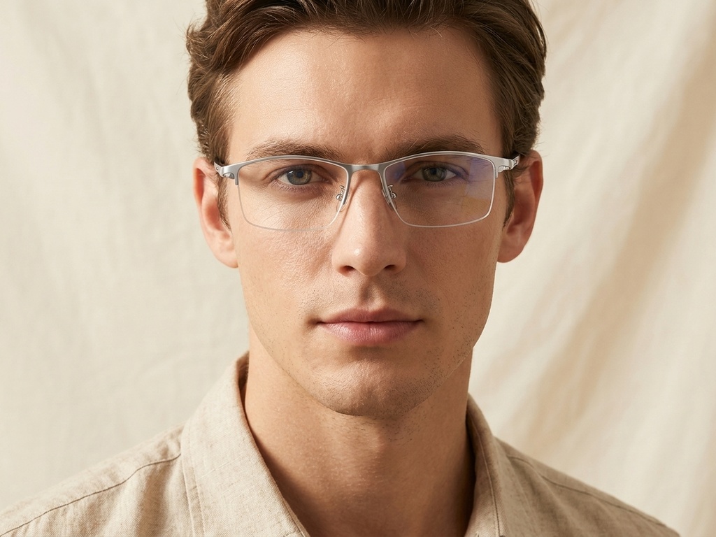 BS1913-0389_Silver_Semi-rimless_Titanium_Glasses-tryon_male
