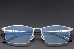 BS1913-0389_Silver_Semi-rimless_Titanium_Glasses_front