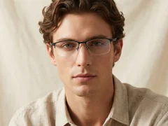 BS1913-0390_Black_Semi-rimless_Titanium_Glasses-tryon_male