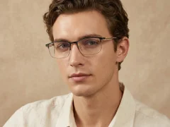 BS1913-0391_Black_Semi-rimless_Titanium_Glasses-tryon_male