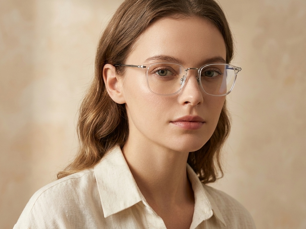 BS1913-0393_Transparent_Rectangular_Titanium_Glasses-tryon_female