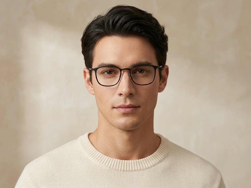 BS1913-0396_Black_Rectangular_Titanium_Glasses-tryon_male
