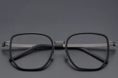 BS1913-0397_Black_Geometric_Titanium_Glasses_front