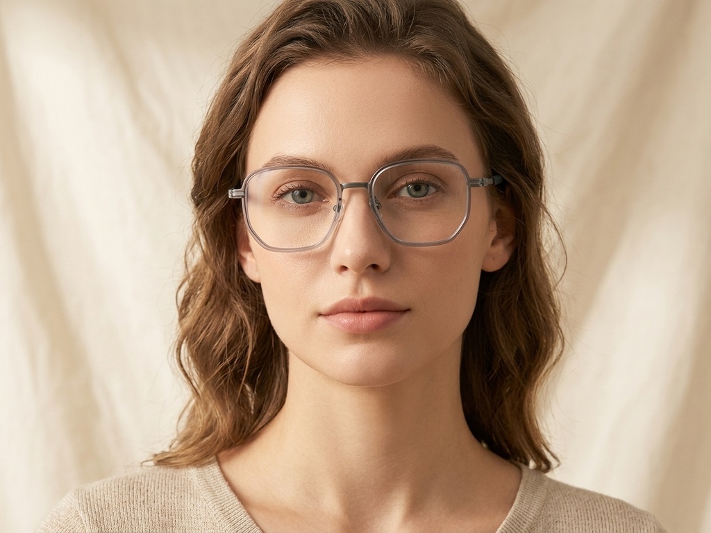 BS1913-0400_Grey_Geometric_Titanium_Glasses-tryon_female