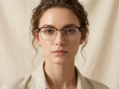 BS1913-0403_Tortoiseshell_Semi-rimless_Titanium_Glasses-tryon_female