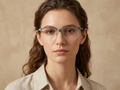 BS1913-0404_Grey_Semi-rimless_Titanium_Glasses-tryon_female