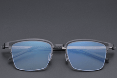 BS1913-0404_Grey_Semi-rimless_Titanium_Glasses_front