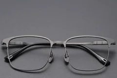 BS1913-0405_Grey_Rectangular_Titanium_Glasses_front