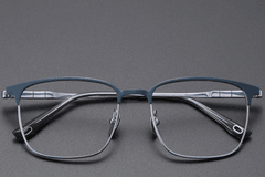 BS1913-0406_Blue_Rectangular_Titanium_Glasses_front