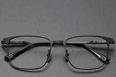 BS1913-0407_Black_Rectangular_Titanium_Glasses_front