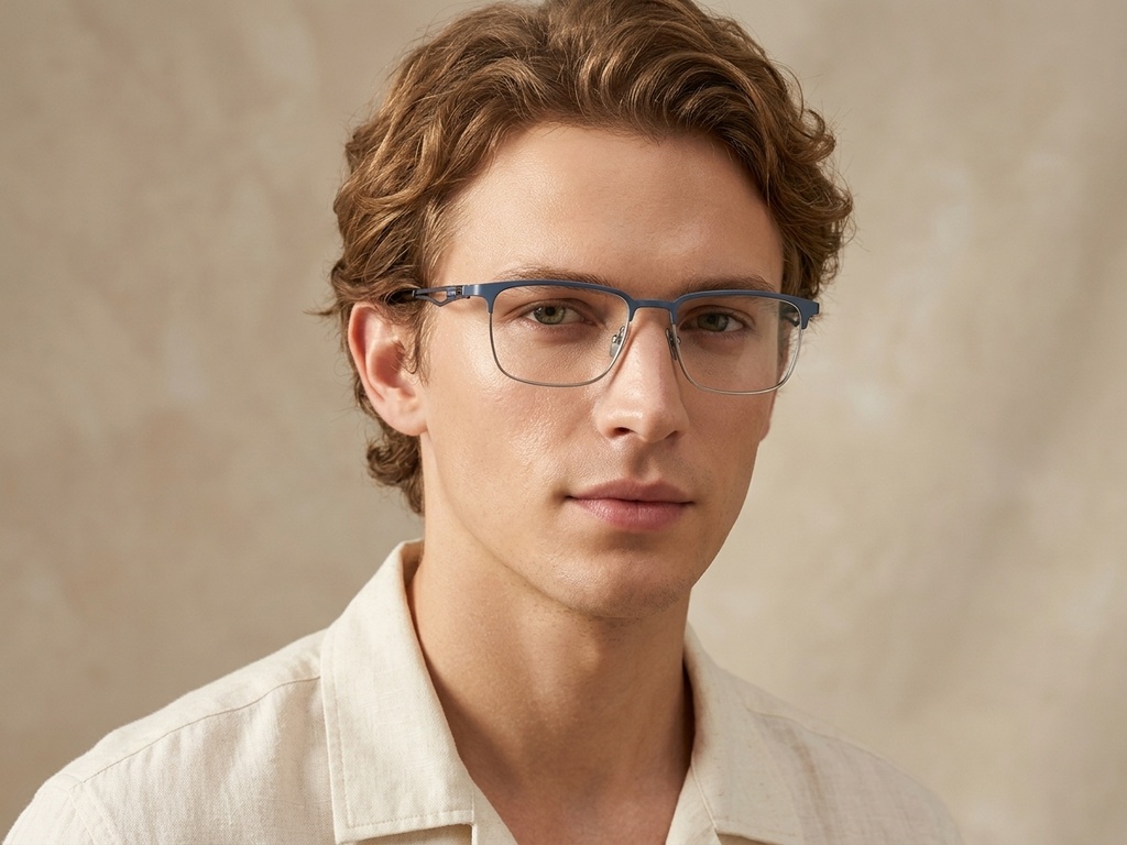 BS1913-0411_Blue_Rectangular_Titanium_Glasses-tryon_male