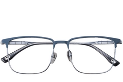 BS1913-0411_Blue_Rectangular_Titanium_Glasses_front