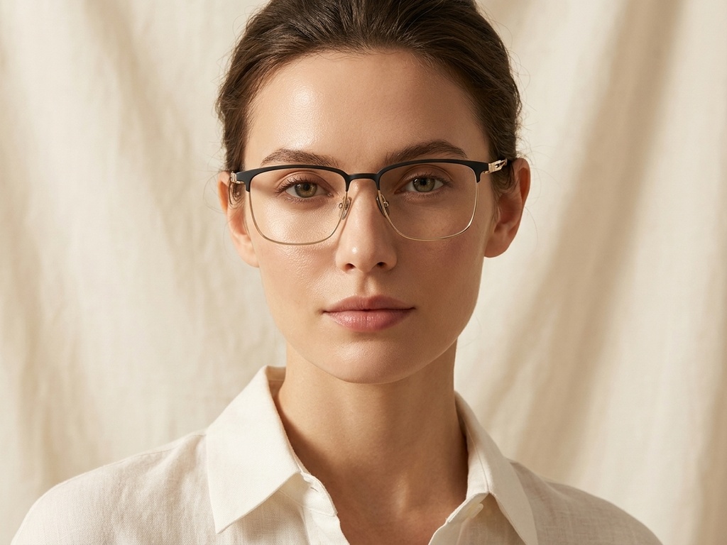 BS1913-0413_Golden_Rectangular_Titanium_Glasses-tryon_female