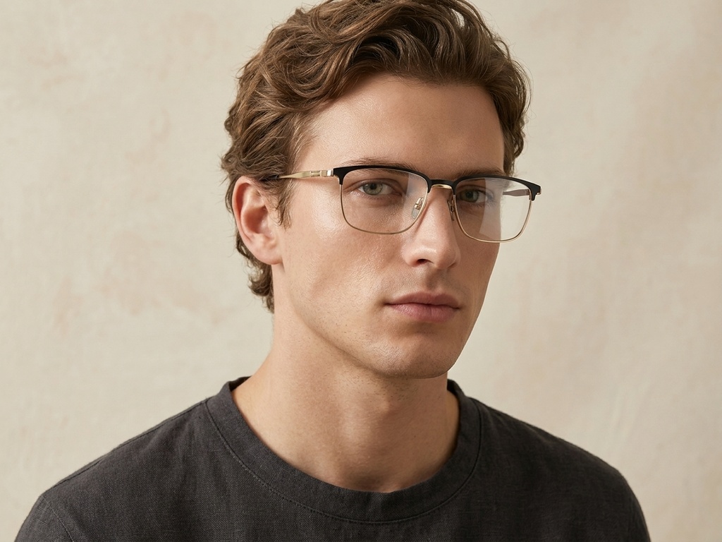 BS1913-0413_Golden_Rectangular_Titanium_Glasses-tryon_male