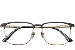 BS1913-0413_Golden_Rectangular_Titanium_Glasses_front