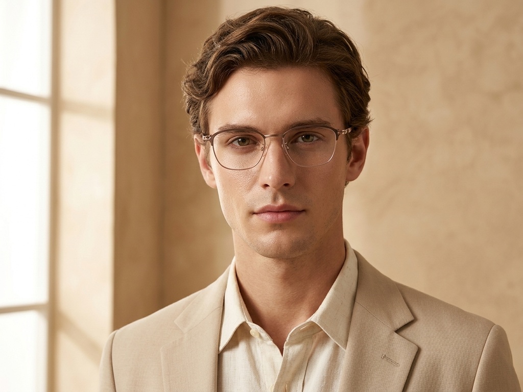 BS1913-0415_Brown_Rectangular_Titanium_Glasses-tryon_male