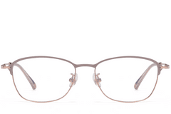 BS1913-0415_Brown_Rectangular_Titanium_Glasses_front