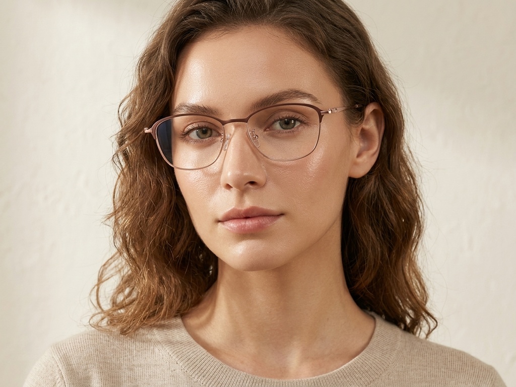 BS1913-0417_Pink_Rectangular_Titanium_Glasses-tryon_female