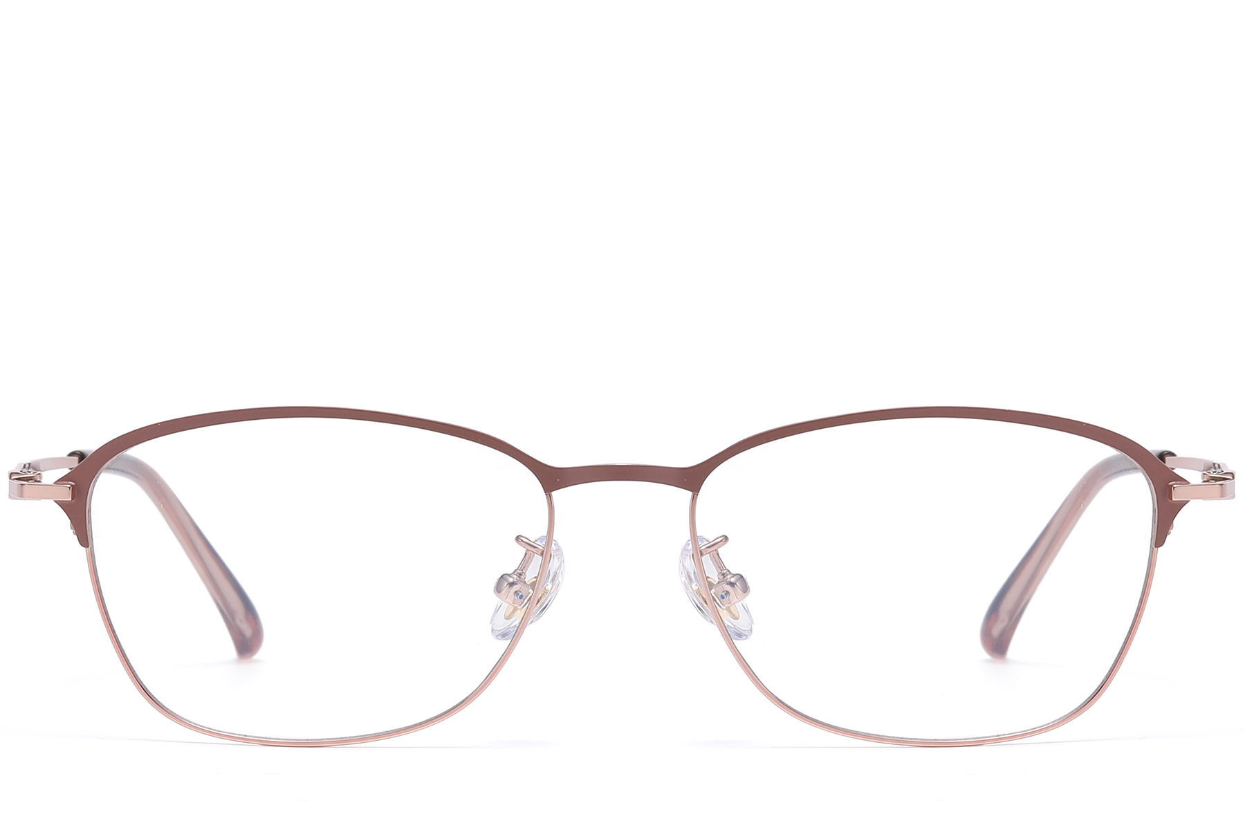 BS1913-0417_Pink_Rectangular_Titanium_Glasses_front
