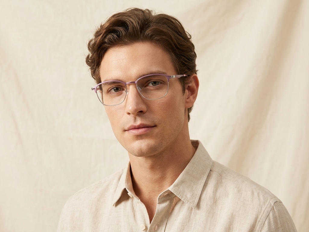 BS1913-0418_Purple_Rectangular_Titanium_Glasses-tryon_male