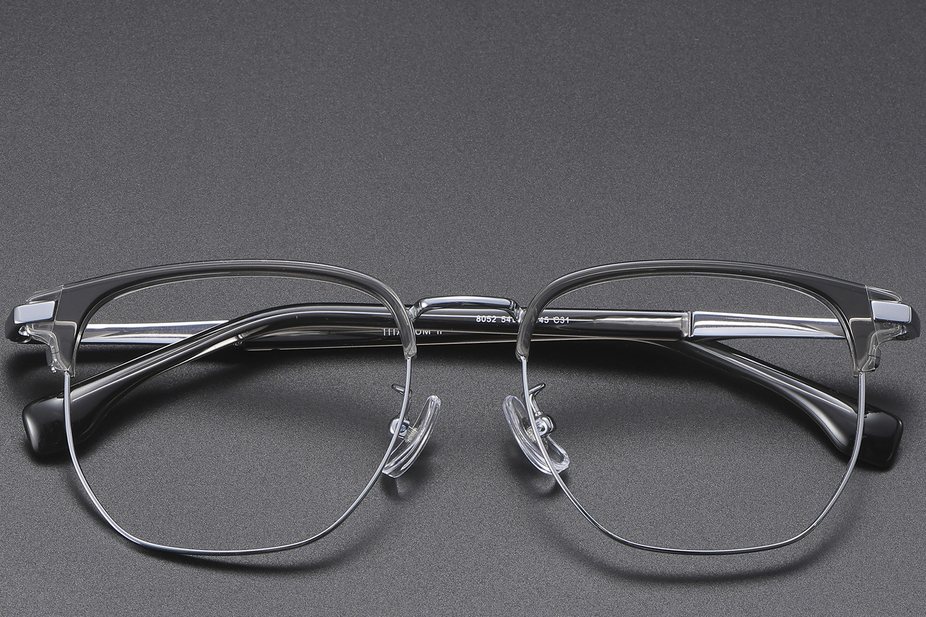 BS1913-0420_Grey_Geometric_Titanium_Glasses_front