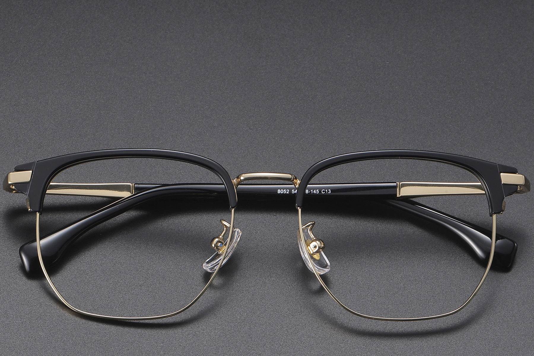 BS1913-0421_Black_Geometric_Titanium_Glasses_front