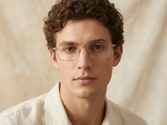 BS1913-0424_Golden_Rectangular_Titanium_Glasses_front