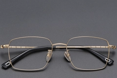BS1913-0424_Golden_Rectangular_Titanium_Glasses_front