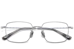 BS1913-0425_Silver_Rectangular_Titanium_Glasses_front