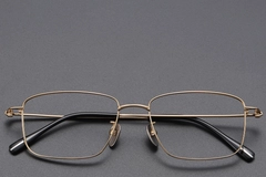 BS1913-0428_Golden_Rectangular_Titanium_Glasses_front
