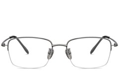 BS1913-0431_Grey_Semi-rimless_Titanium_Glasses_front