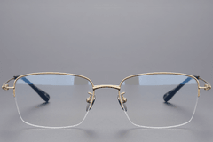 BS1913-0432_Golden_Semi-rimless_Titanium_Glasses_front