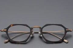 BS1913-0437_Tortoiseshell_Geometric_Titanium_Glasses_front