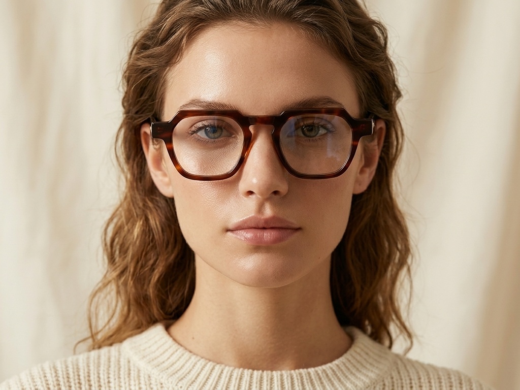 BS1913-0453_Tortoiseshell_Geometric_Acetate_Glasses_front