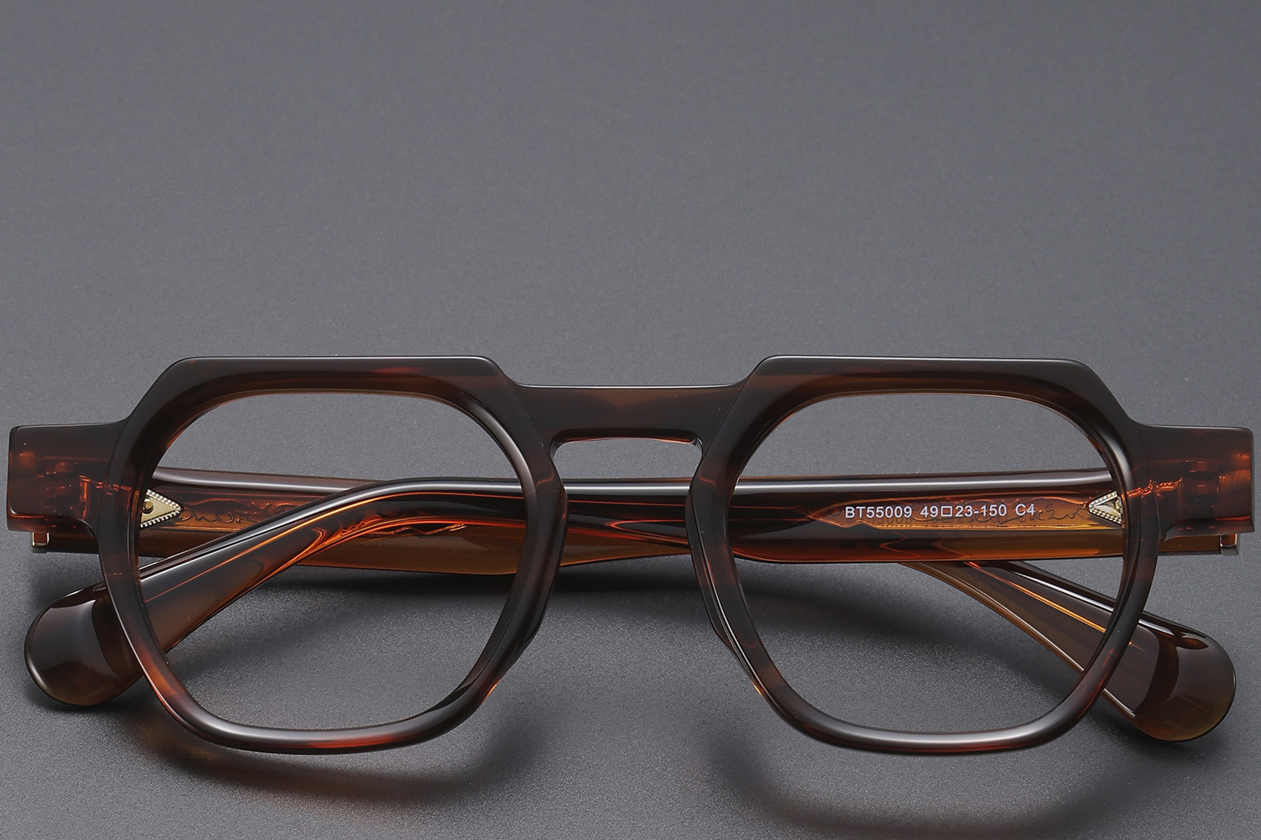 BS1913-0453_Tortoiseshell_Geometric_Acetate_Glasses_front