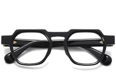 BS1913-0456_Black_Geometric_Acetate_Glasses_front