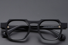 BS1913-0456_Black_Geometric_Acetate_Glasses_front