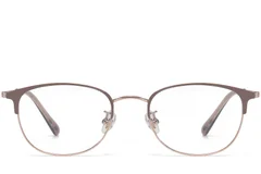 BS1913-0458_Brown_Oval_Titanium_Glasses_front
