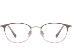 BS1913-0458_Brown_Oval_Titanium_Glasses_front