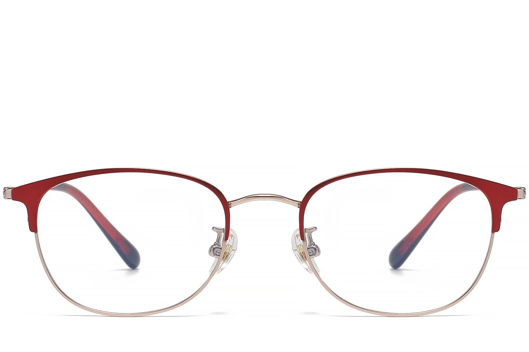 BS1913-0460_Red_Oval_Titanium_Glasses_front