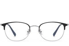 BS1913-0461_Black_Oval_Titanium_Glasses_front