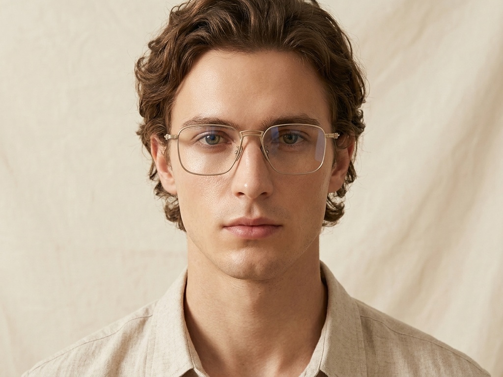 BS1913-0464_Golden_Rectangular_Titanium_Glasses-tryon_male